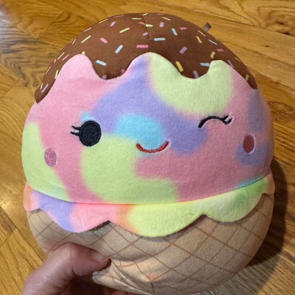 Squishmallows Glady Rainbow Ice Cream Cone Plush